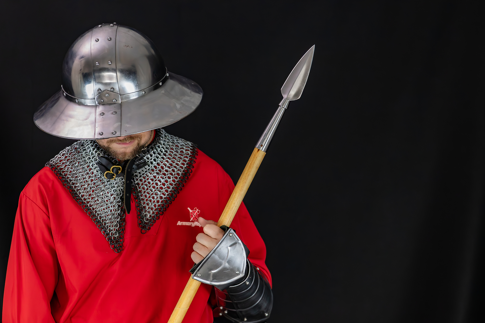 Bloodborne Raider High Carbon Steel Leaf Shaped Sharpened Spear Head Silver