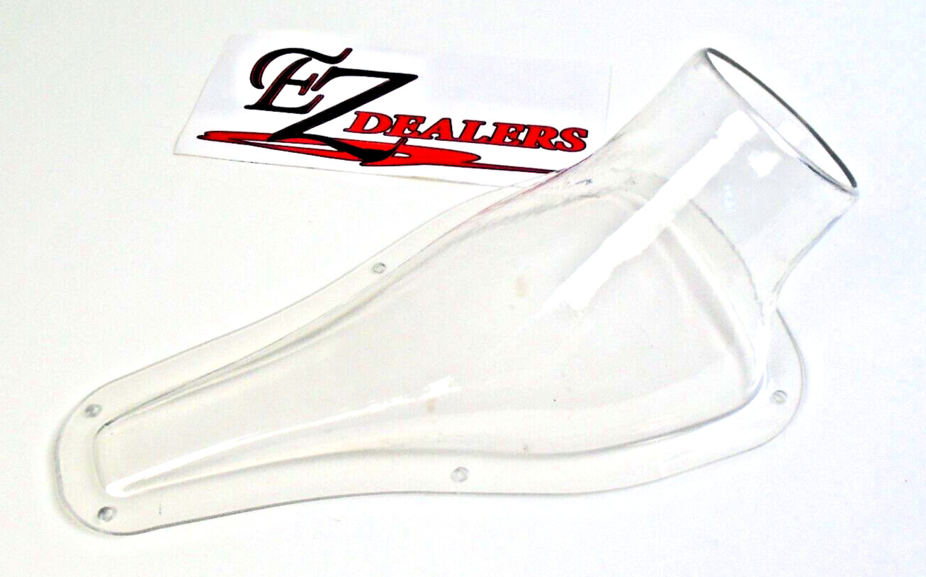 Single 3" Clear NACA Air/Brake Duct NACA Duct 3" Tube Molded Plastic