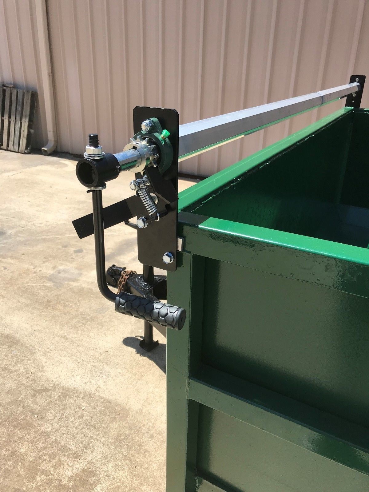 Dump Trailer Tarp System. Manual Dump Truck System