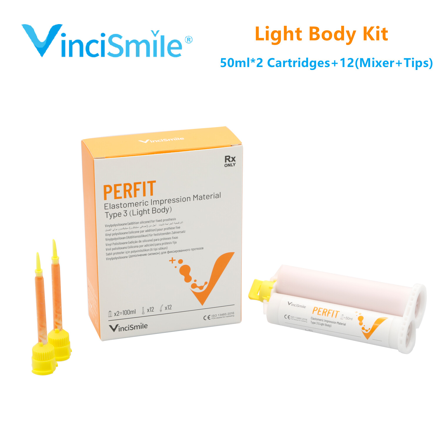 VPS Dental Impression Material Putty Heavy/Regular/Light Body-Fast/Normal Set