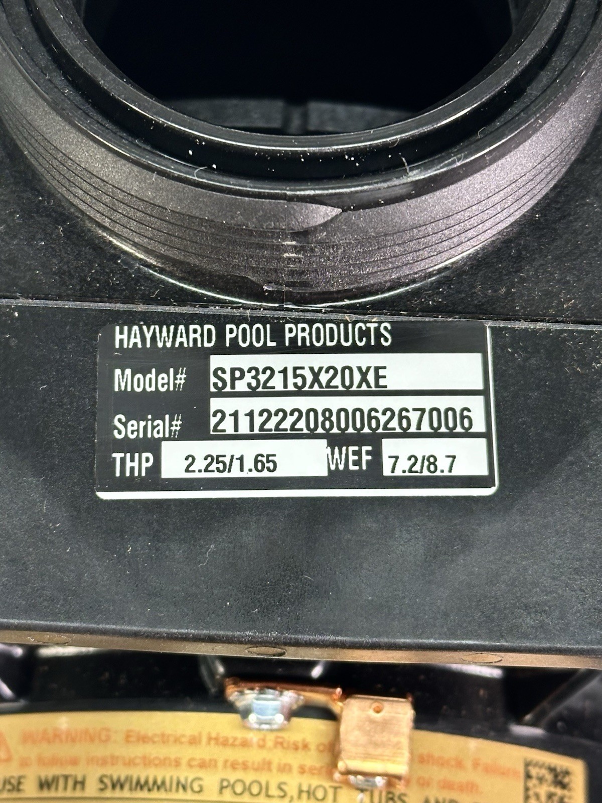 Hayward SP3215X20XE TriStar XE 2.25 hp 115/230 V Variable Speed Pool Pump NEW