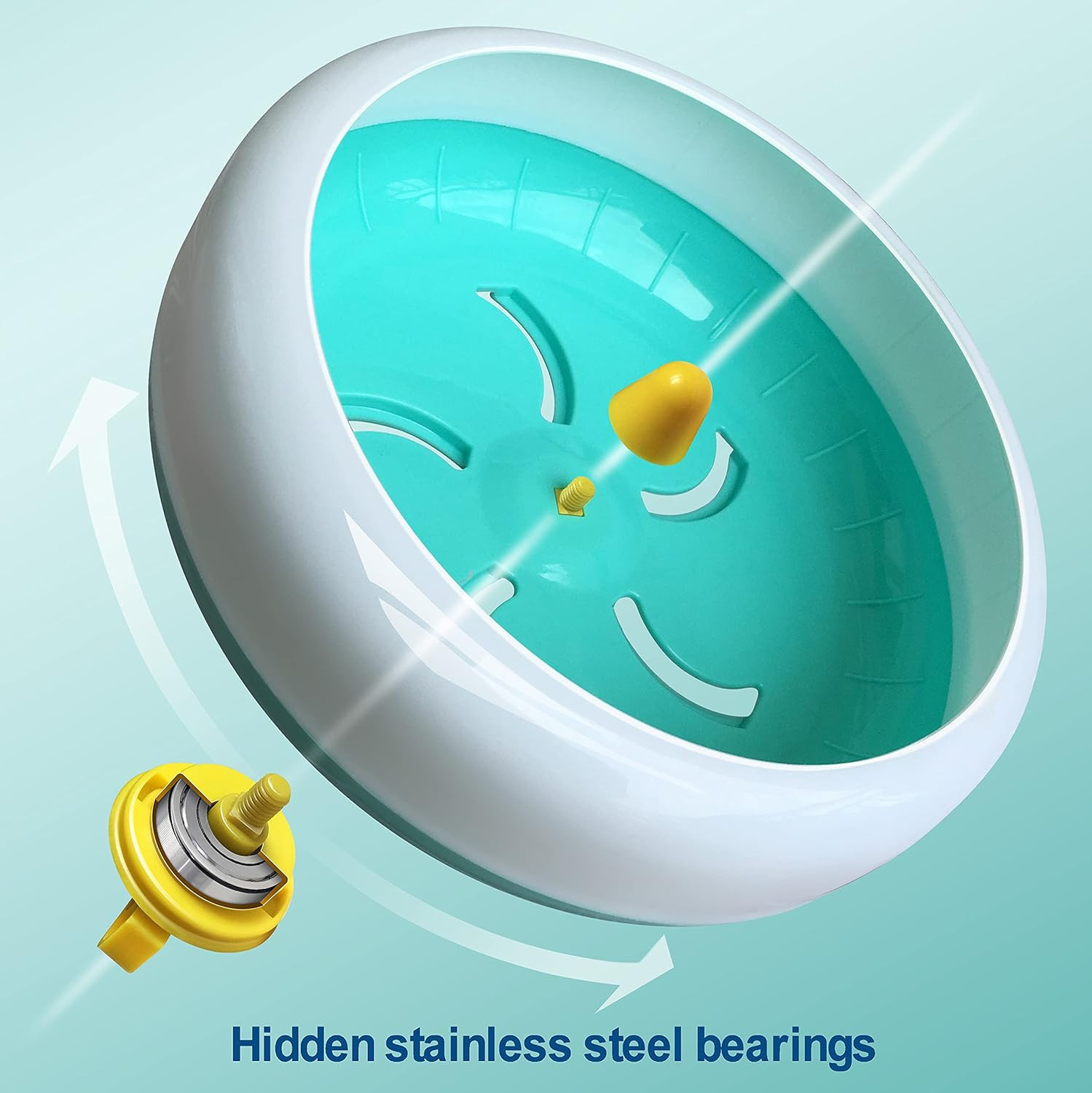 Hamster Silent Wheel, Super-Silent Small Animal Exercise Wheel Accessories, Quie