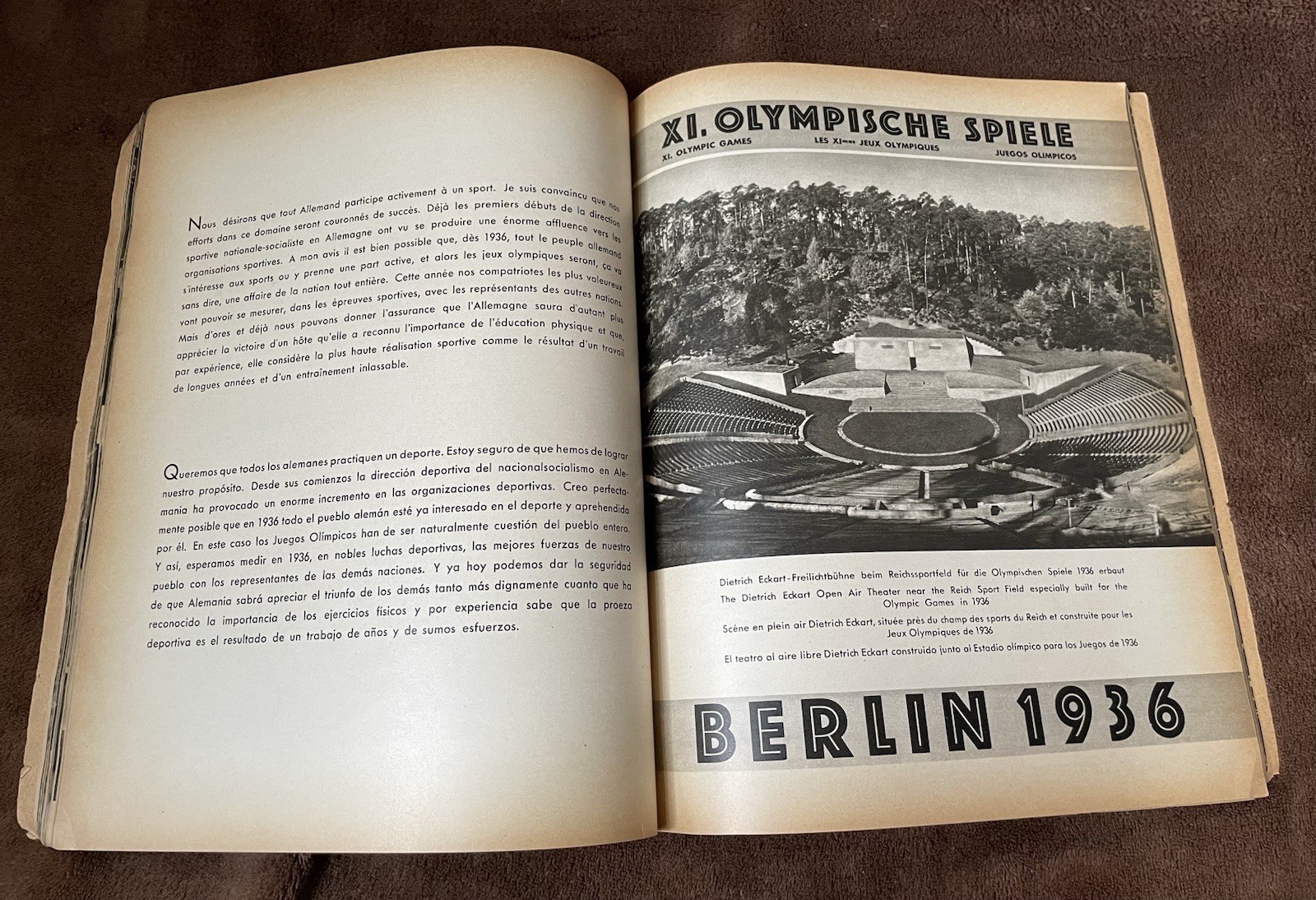 Original Heinrich Hoffman 1936 Berlin Olympics Photo Book - Nazi Party Leaders