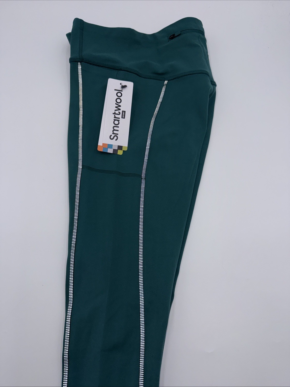 $120 Smartwool Women’s Run Leggings Pants - Emerald Green- Small - New Tags