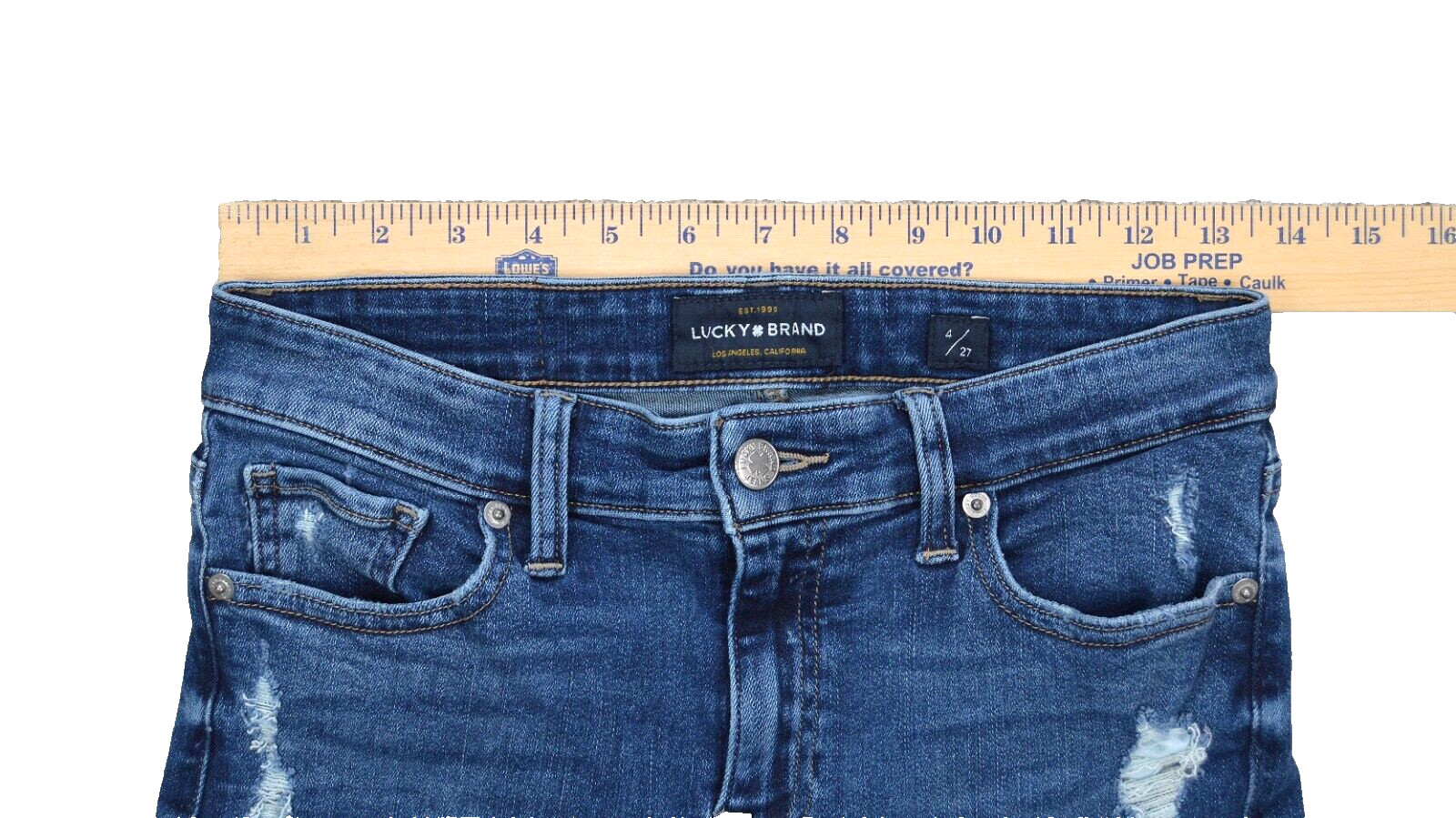 Lucky Brand Ava Super Skinny Jeans Womens Size 4/27 Blue Denim Stretch Mid Rise