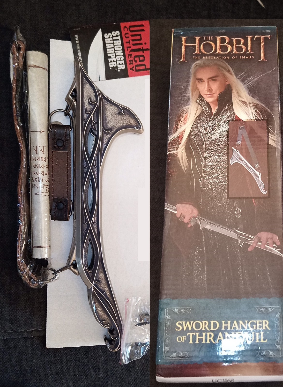 Hobbit Lord of the Rings United Cutlery Elven Sword Hanger of Thranduil (UC3168)