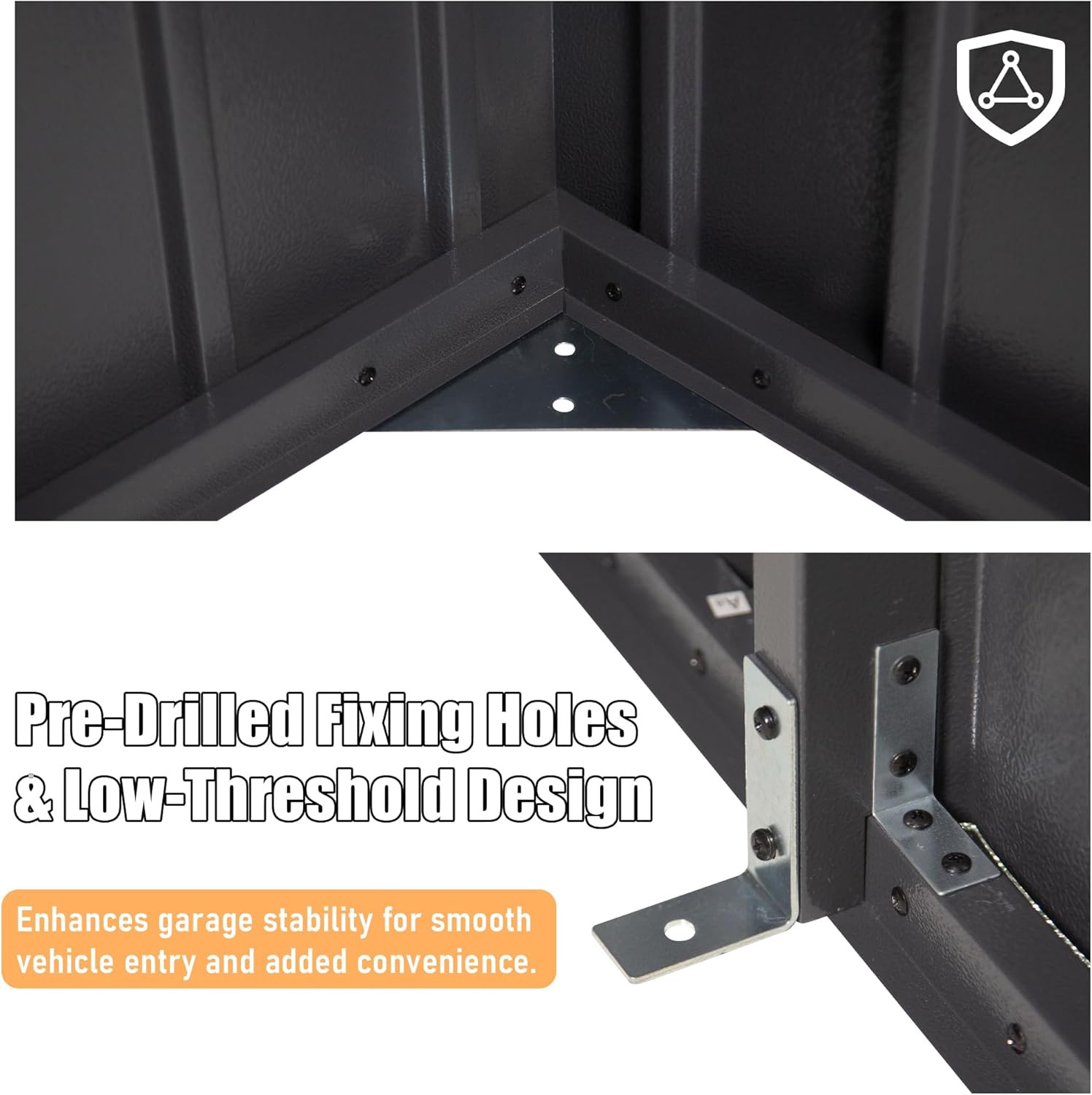 Domi 12x20FT Metal Garage Shed Carport with Lockable Doors