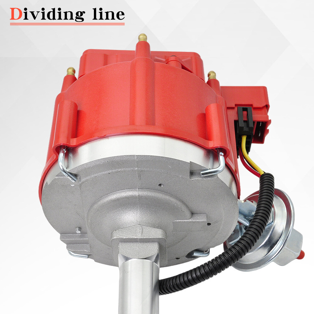 INLINE 6 232 258 4.2L 6 CYL HEI DISTRIBUTOR + RED WIRES USA FOR JEEP CJ5 CJ7 AMC