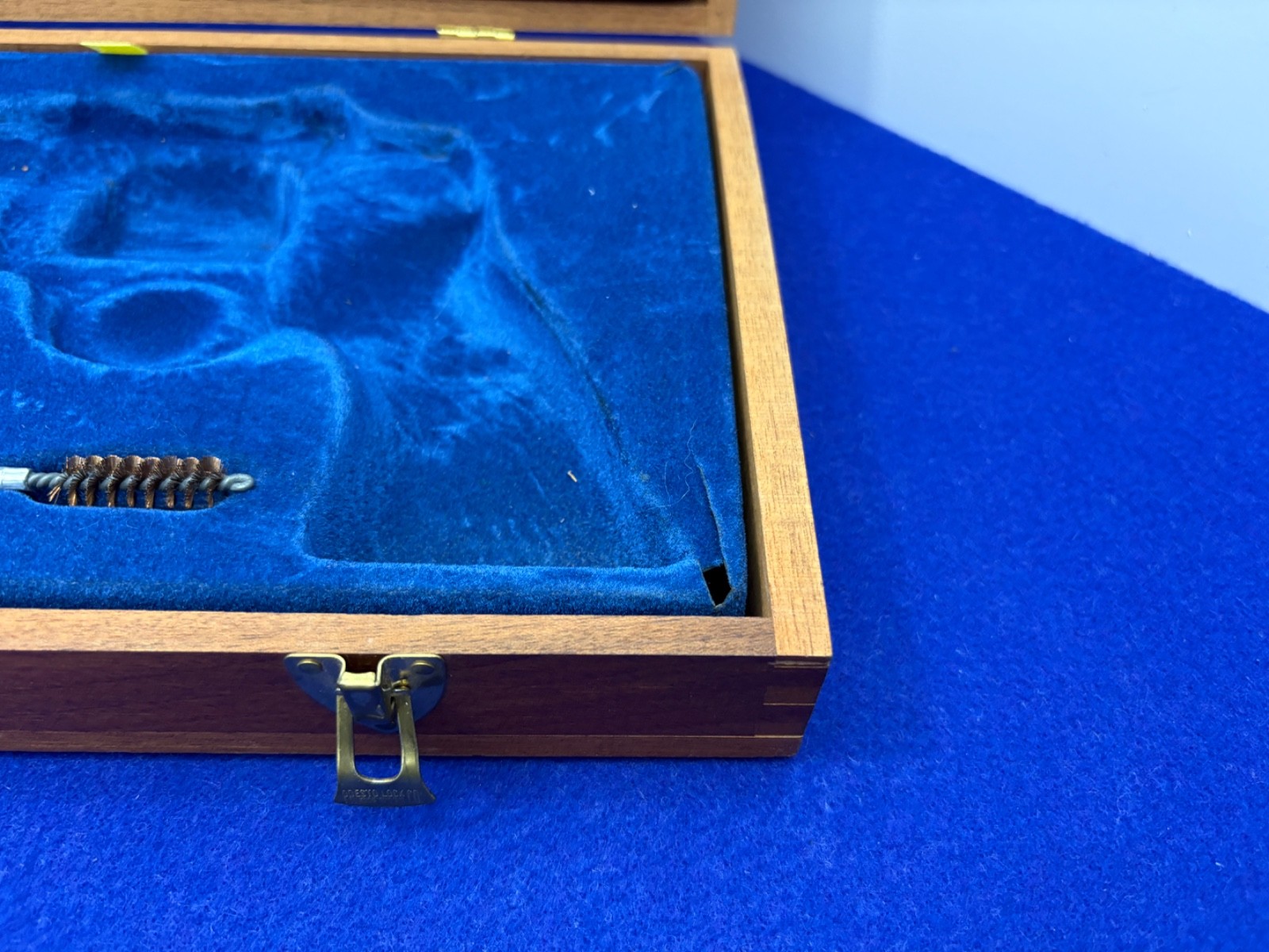 Smith & Wesson Model 29 8 3/8" Wood Presentation Case Blue Velvet
