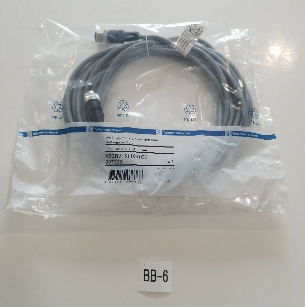 *NEW IN BAG* Telemecanique XZCRV1511041C5 Cordset + FAST SHIPPING!