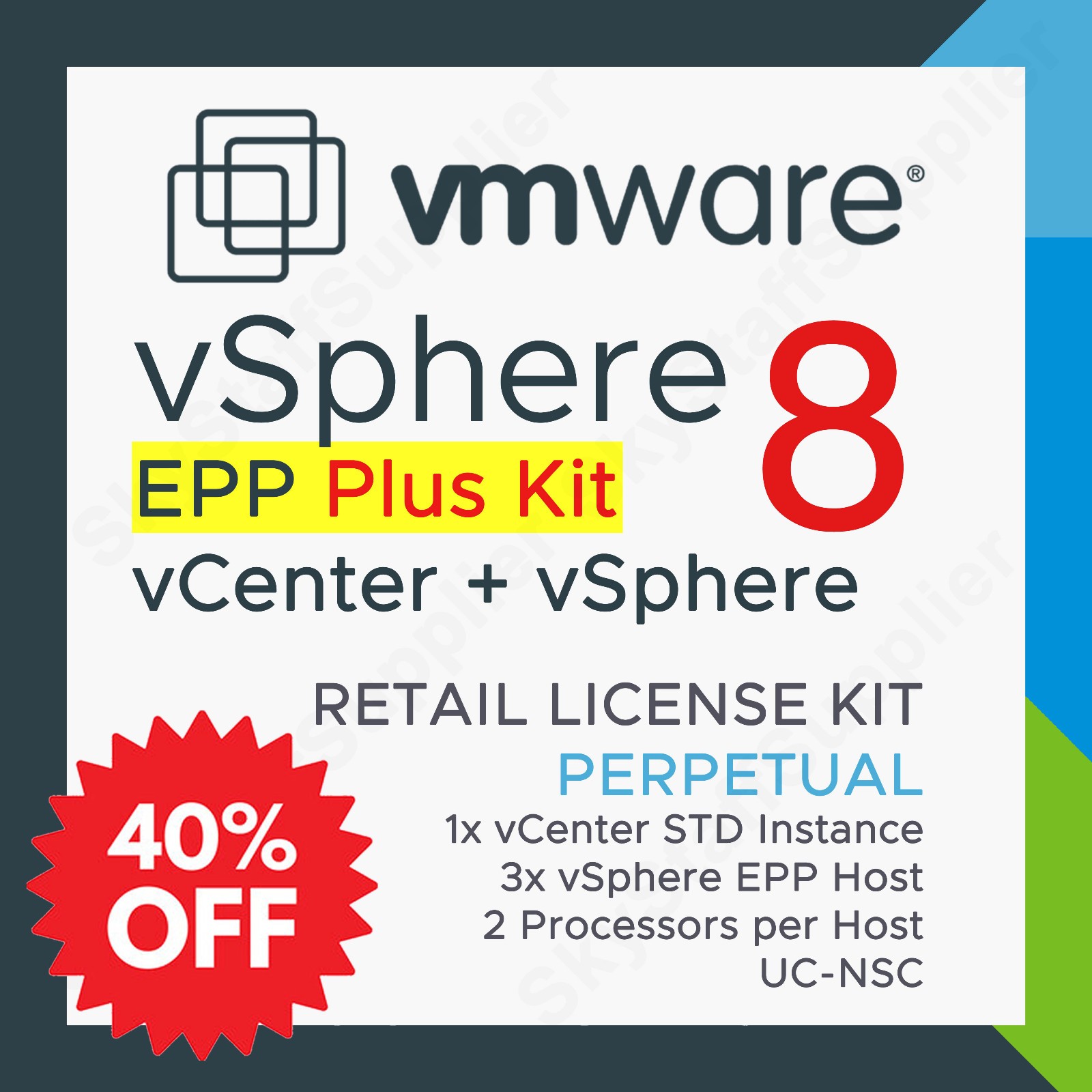 Vmware vSphere v. 8 ENTERPRISE Plus BUNDLE KIT vCenter STD + 3 Host vSphere EP