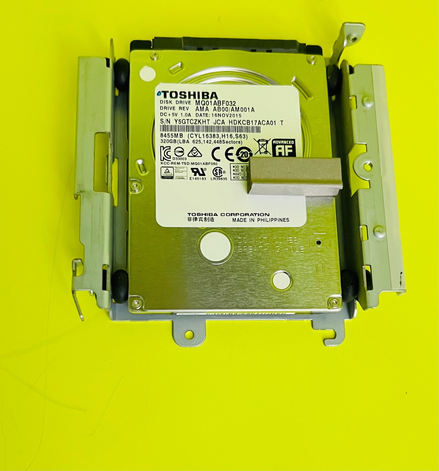 Canon Hard Drive HDD W. Firmware for IR Advance C5235 C5240 C5245 C5250 TESTED