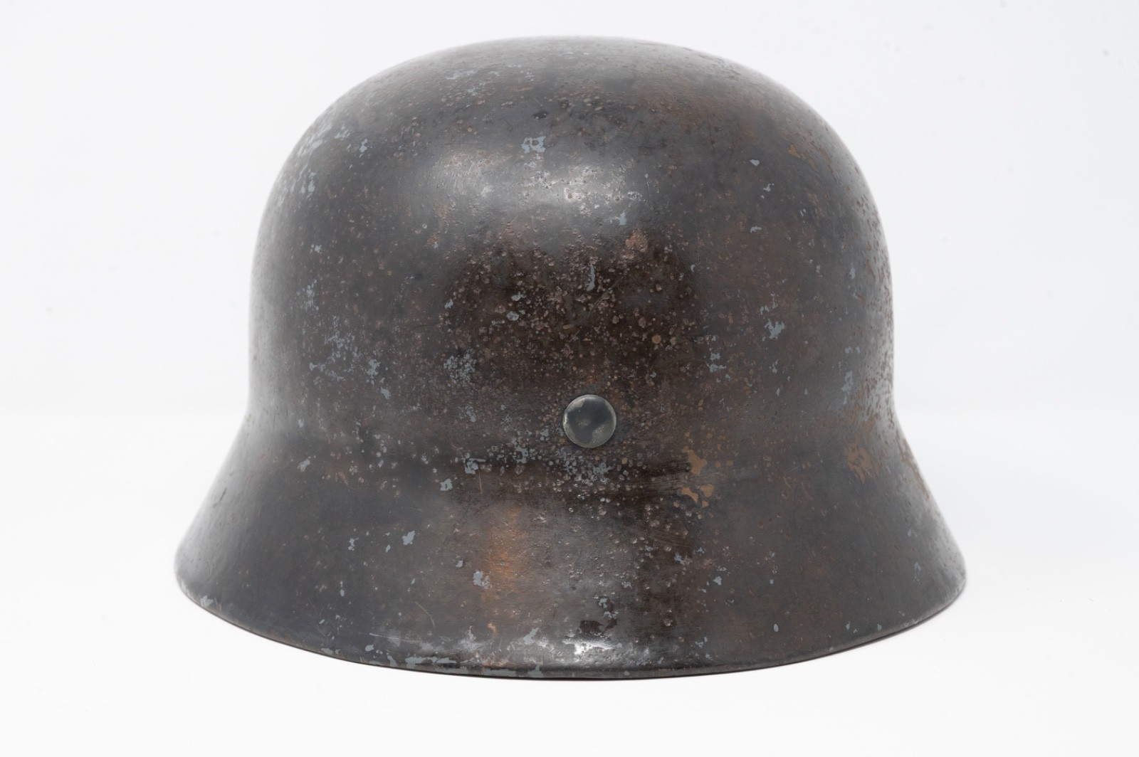 WWII German M35 Luftwaffe Helmet With Reproduction Liner and Chinstrap