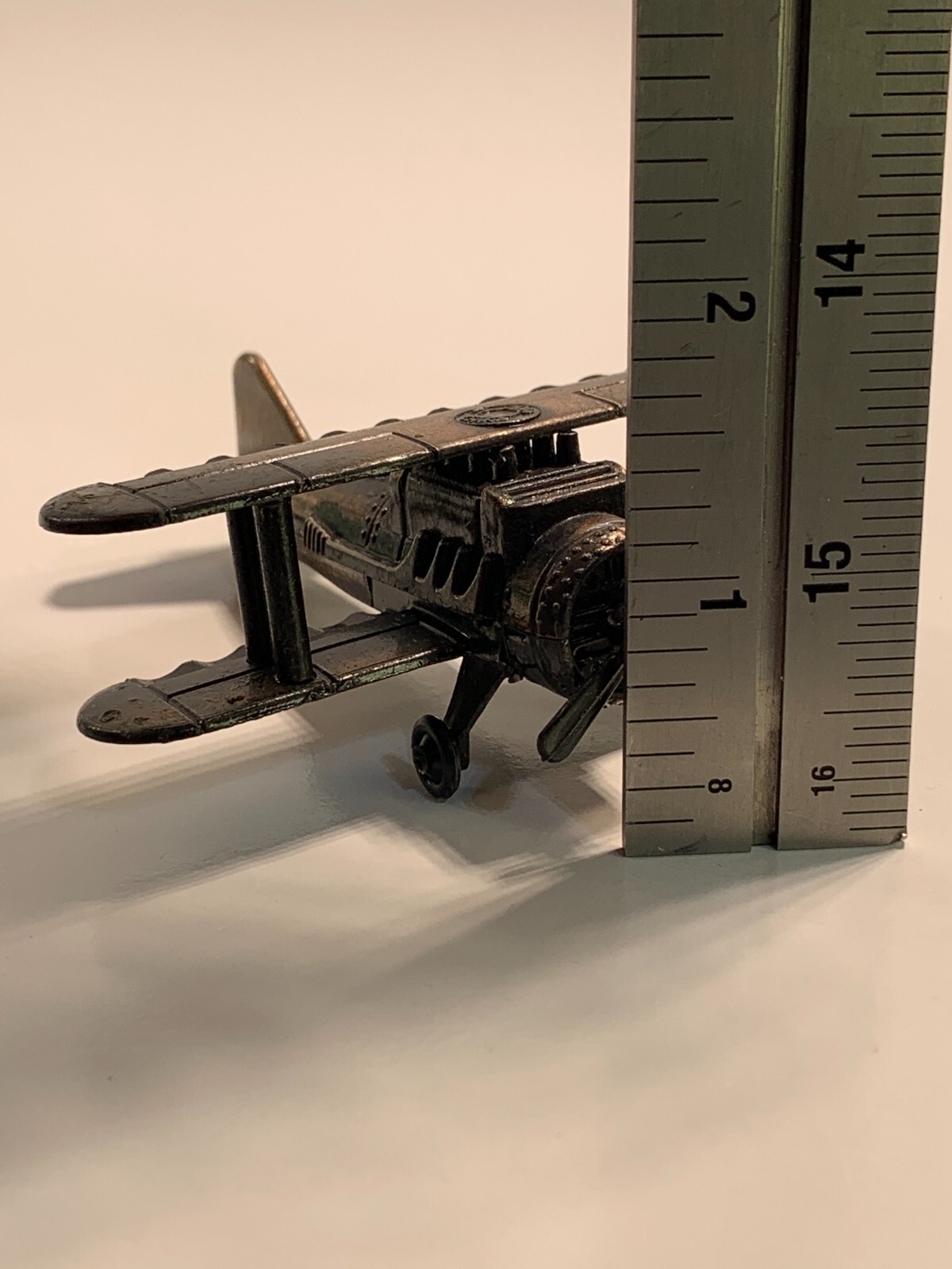 Vintage Die-Cast Pencil Sharpener Biplane PSF1