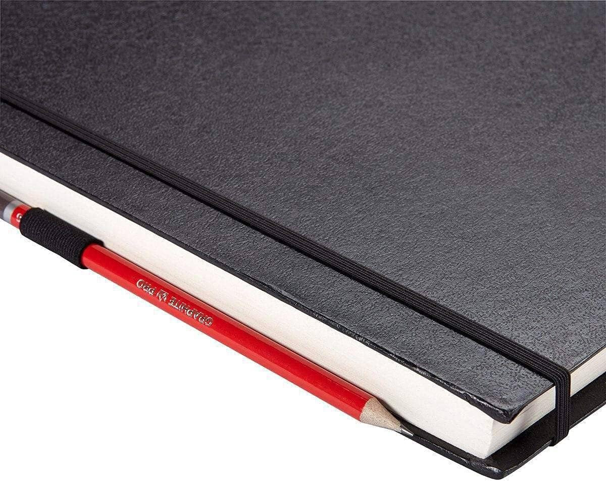 625 Black Hardcover 8.5" X 11" SKETCHBOOK JOURNAL, Perfect Bound, for Wet & Dry
