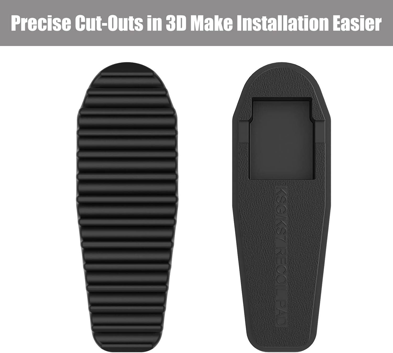 KSG/KS7 Recoil Pad, Rubber Recoil Reducing Pad, Non-Slip Butt Pad