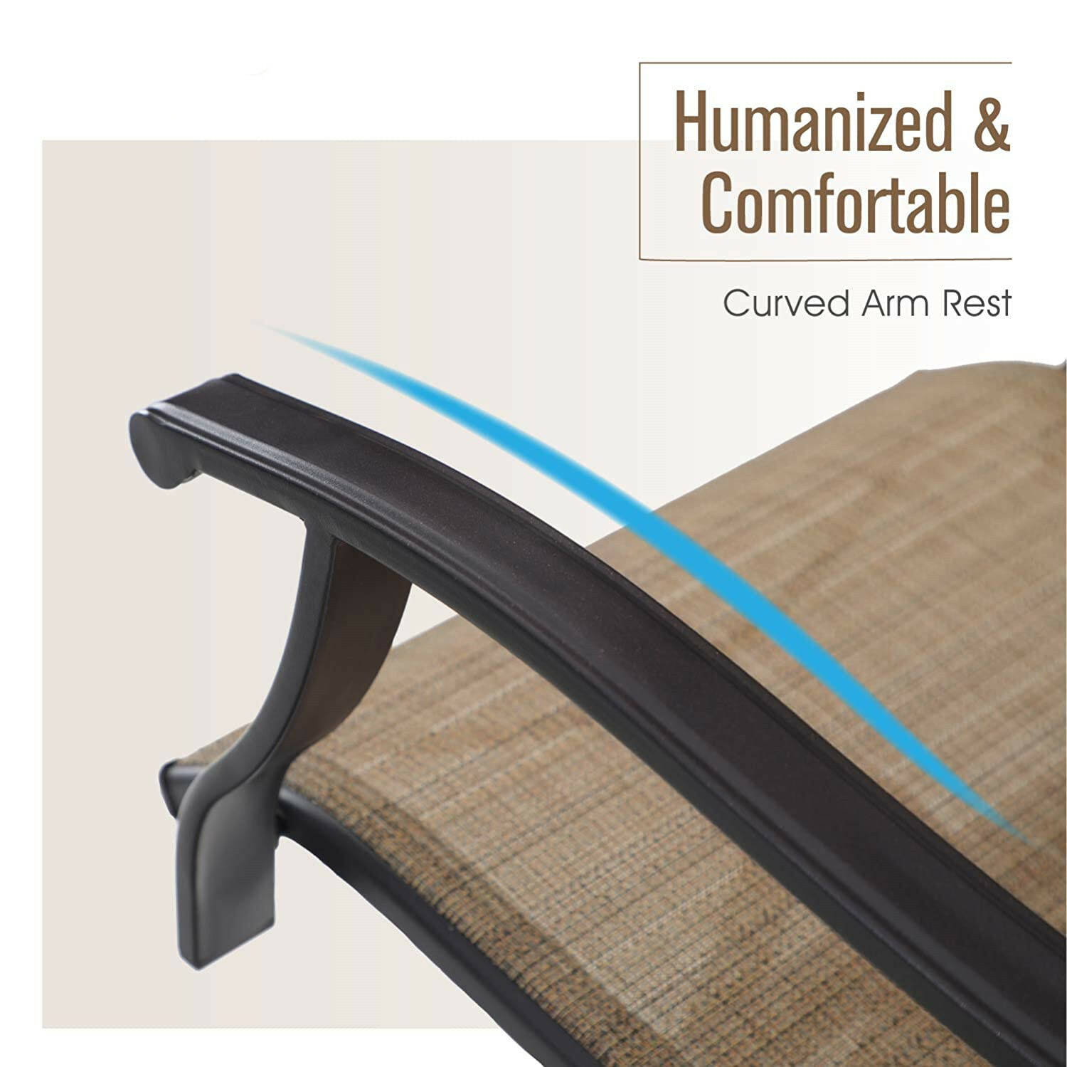 Swivel Patio Chairs Set of 4 Height Bar Stools Outdoor Bistro Armrest Chairs Set