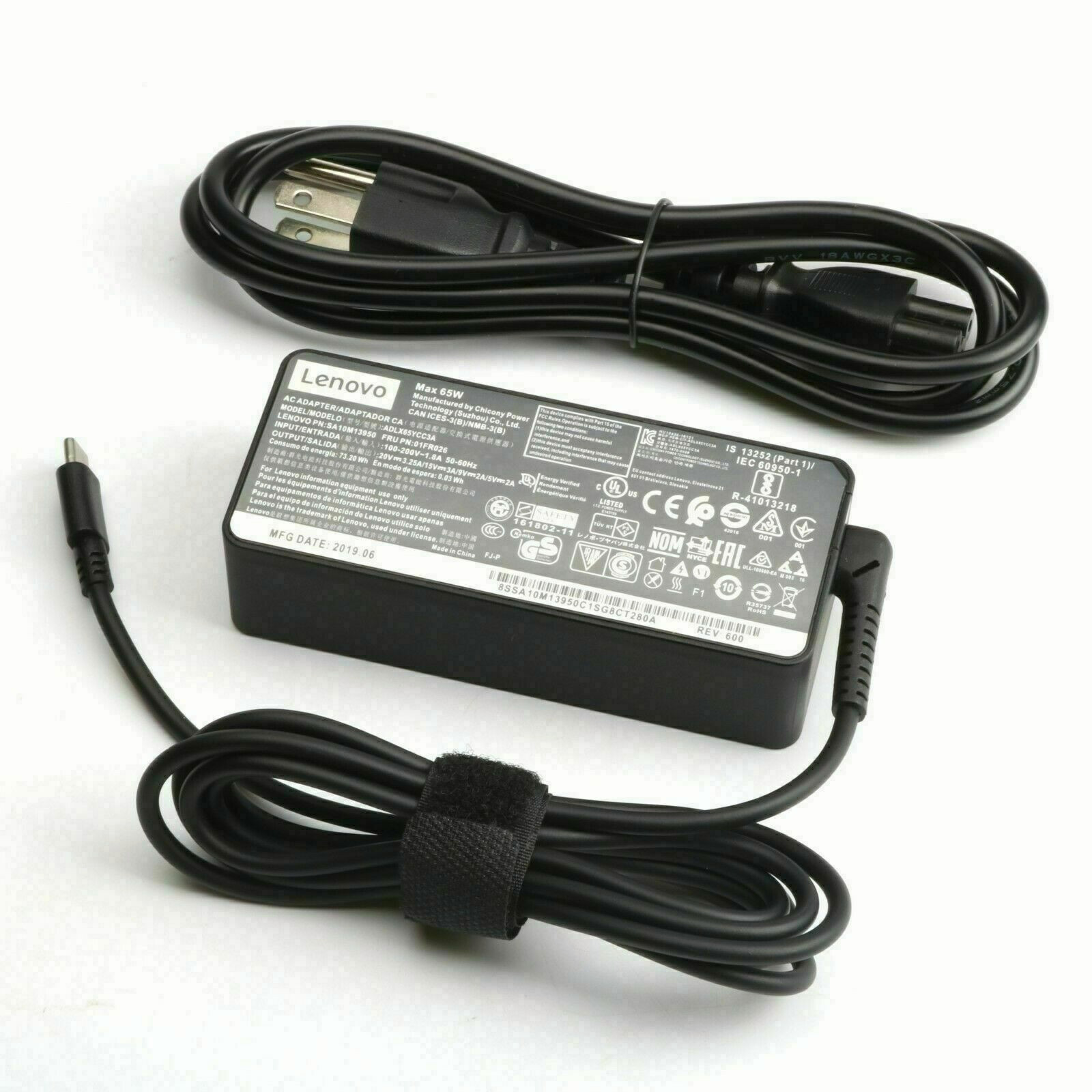 Genuine OEM 65W USB-C Type-C Lenovo Adapter Charger ADLX65YDC2A ThinkPad Yoga