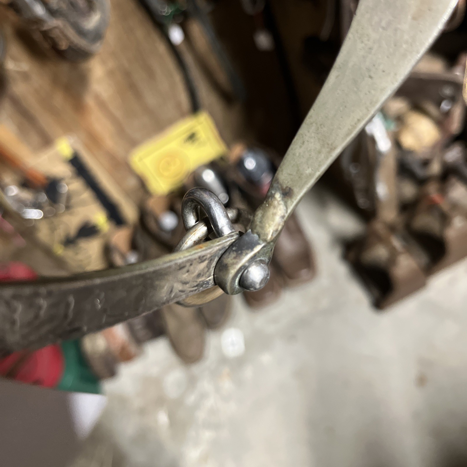 Silver Vintage Spade Bit