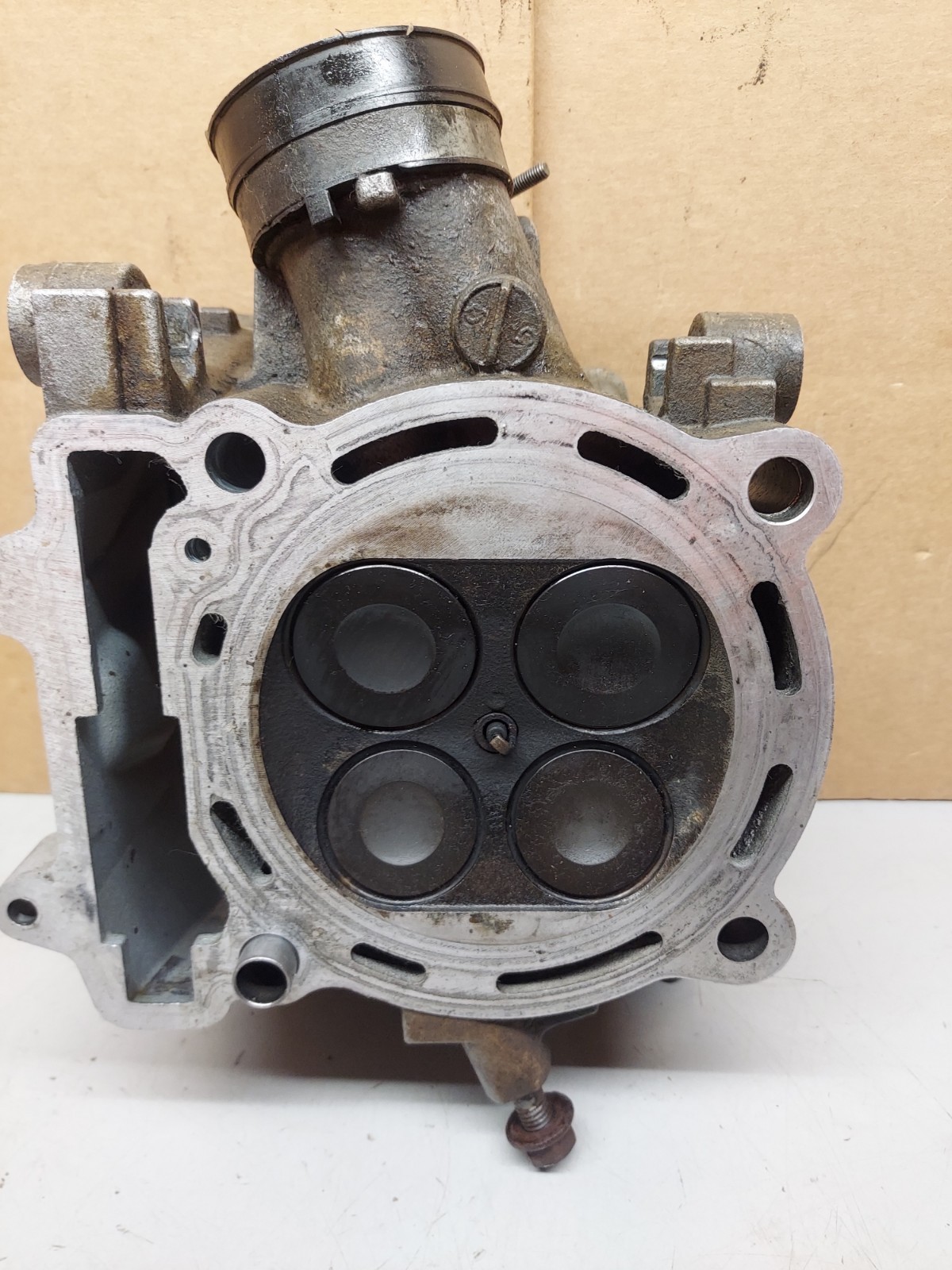 08-14 Kawasaki kfx450 Cylinder Head W/ Valves **READ FULL DESCRIPTION**