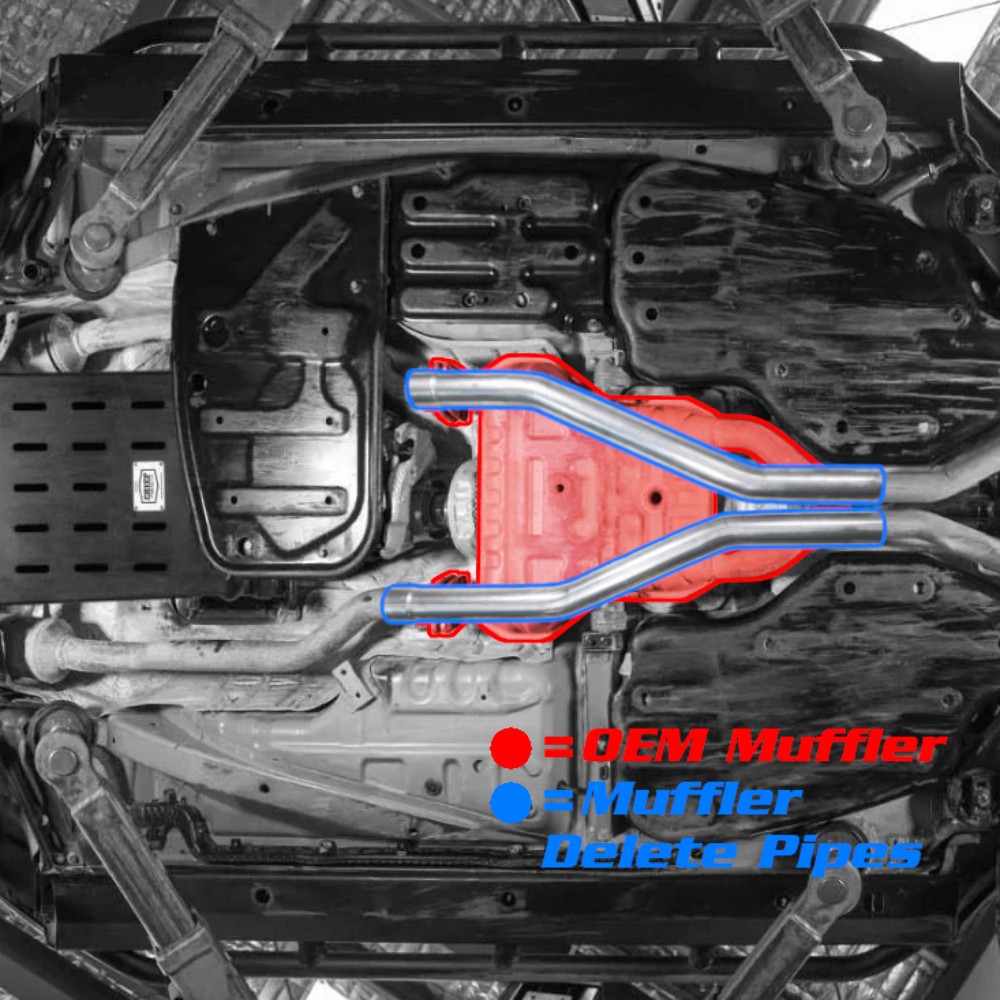 Mid Muffler Delete Fits Dodge Durango Jeep Grand Cherokee 5.7L AWD 2011-2022