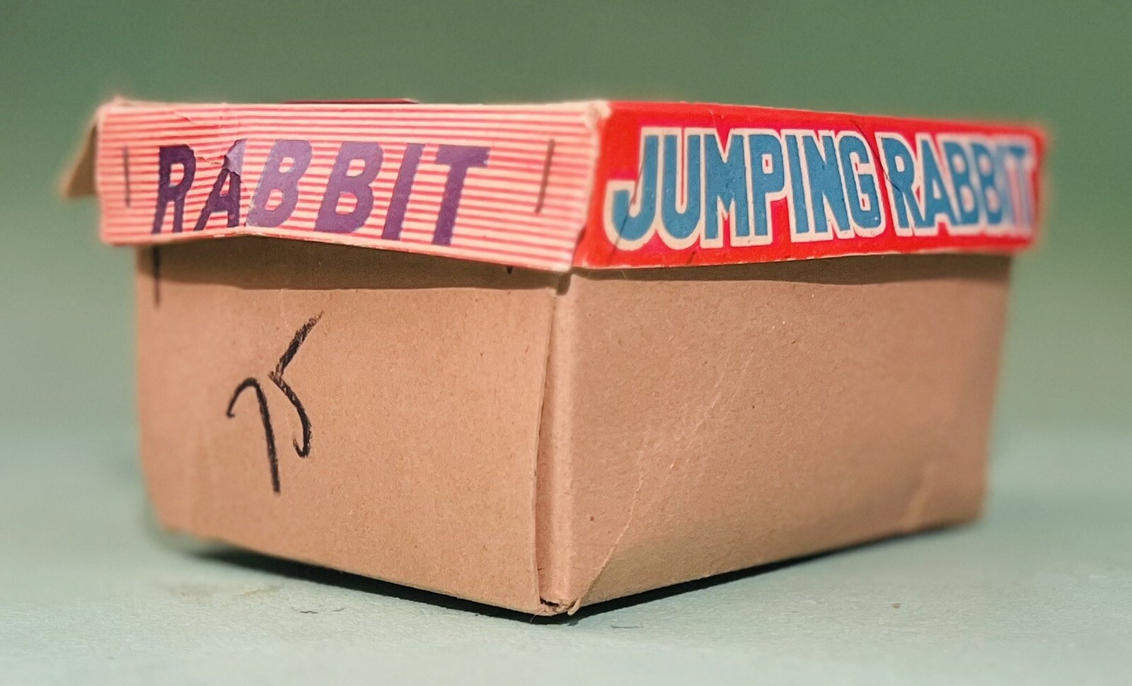 Vtg 1950's Jumping Rabbit Wind Up Toy, Made in Japan by TTT with Box, Works