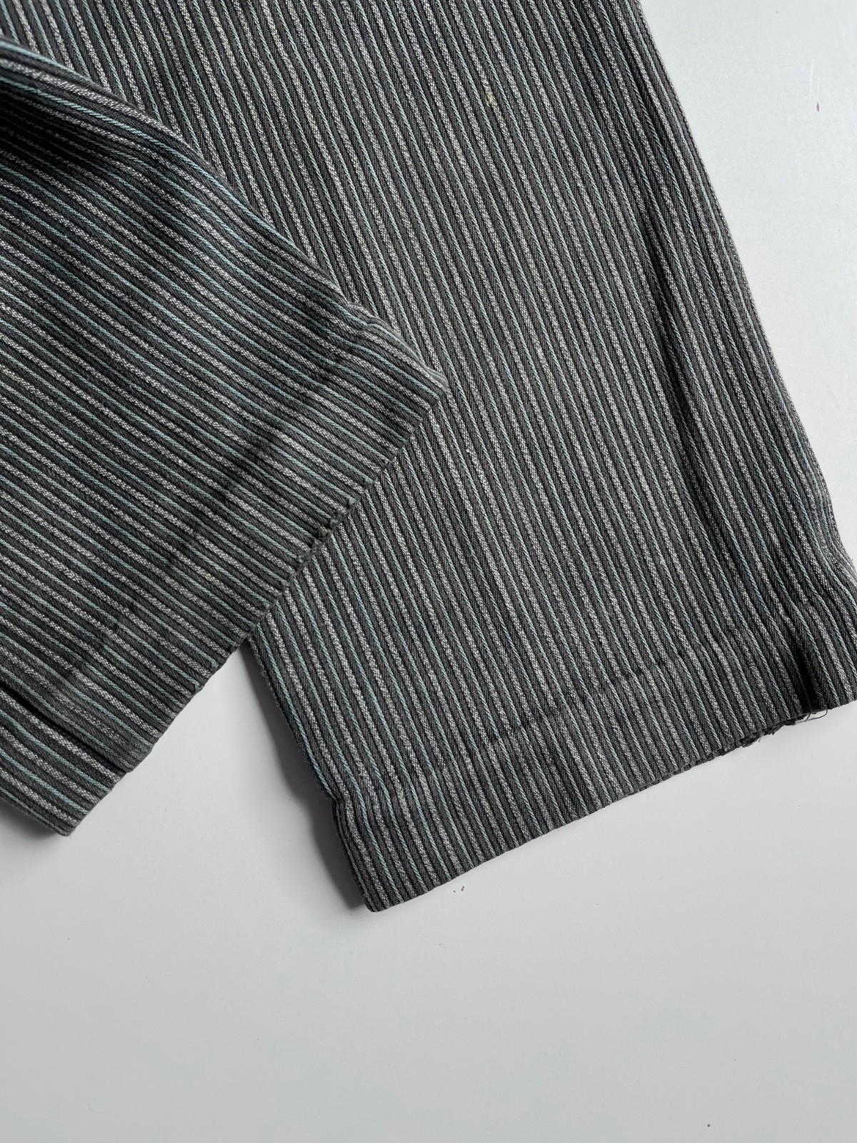 Vintage 1940s French Bleu Work Stripes Pants Made in France size 30 x 26