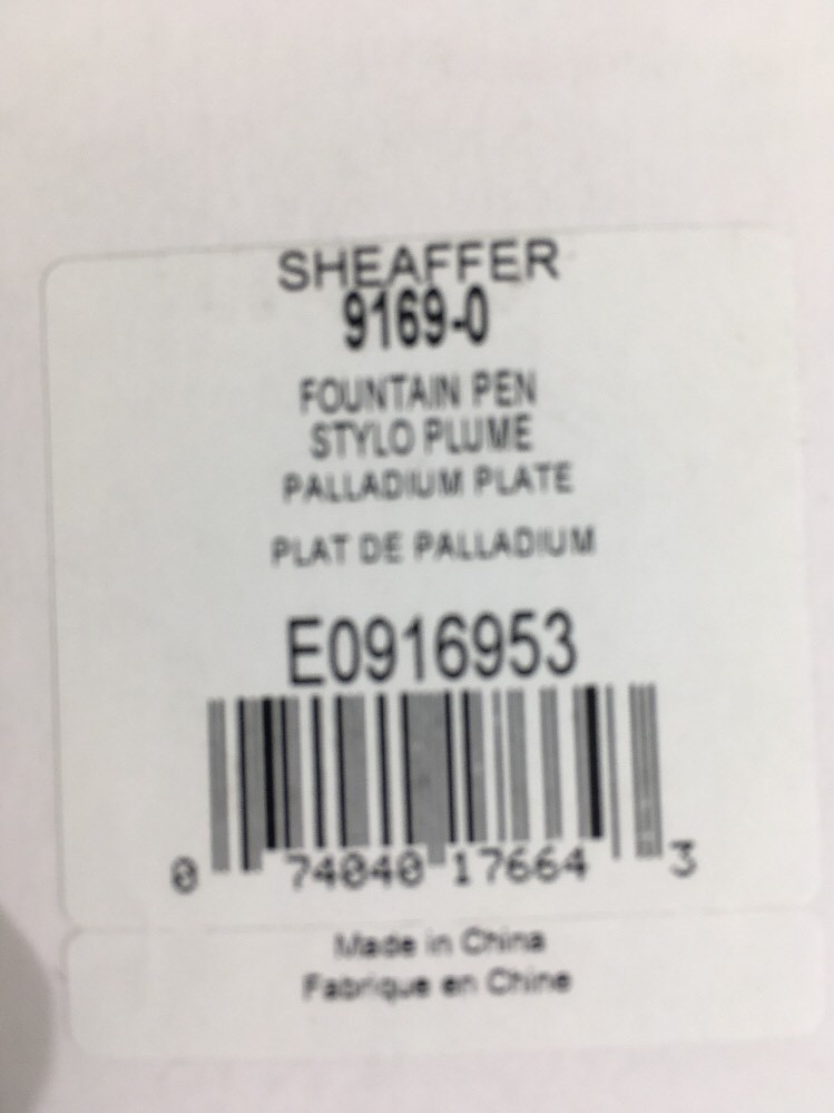 Sheaffer Prelude Signature Palladium Plate "M" Nib Fountain Pen