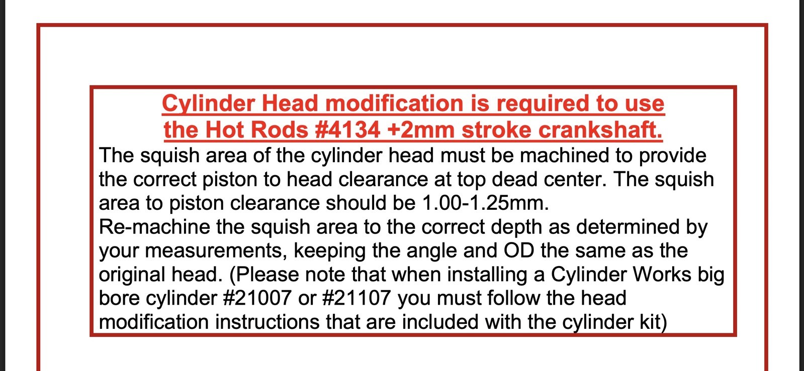 Hot Rods Bottom End +2mm Stroker Crankshaft Kit 2002-2018 Yamaha YZ 85