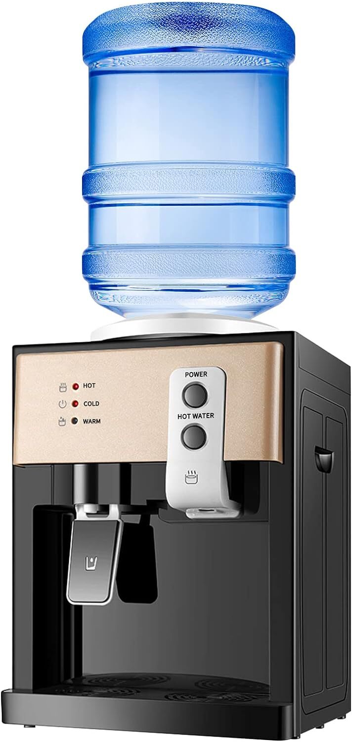 Electric Water Dispenser - 5 Gallon Cold & Hot Water Cooler, Compact Design