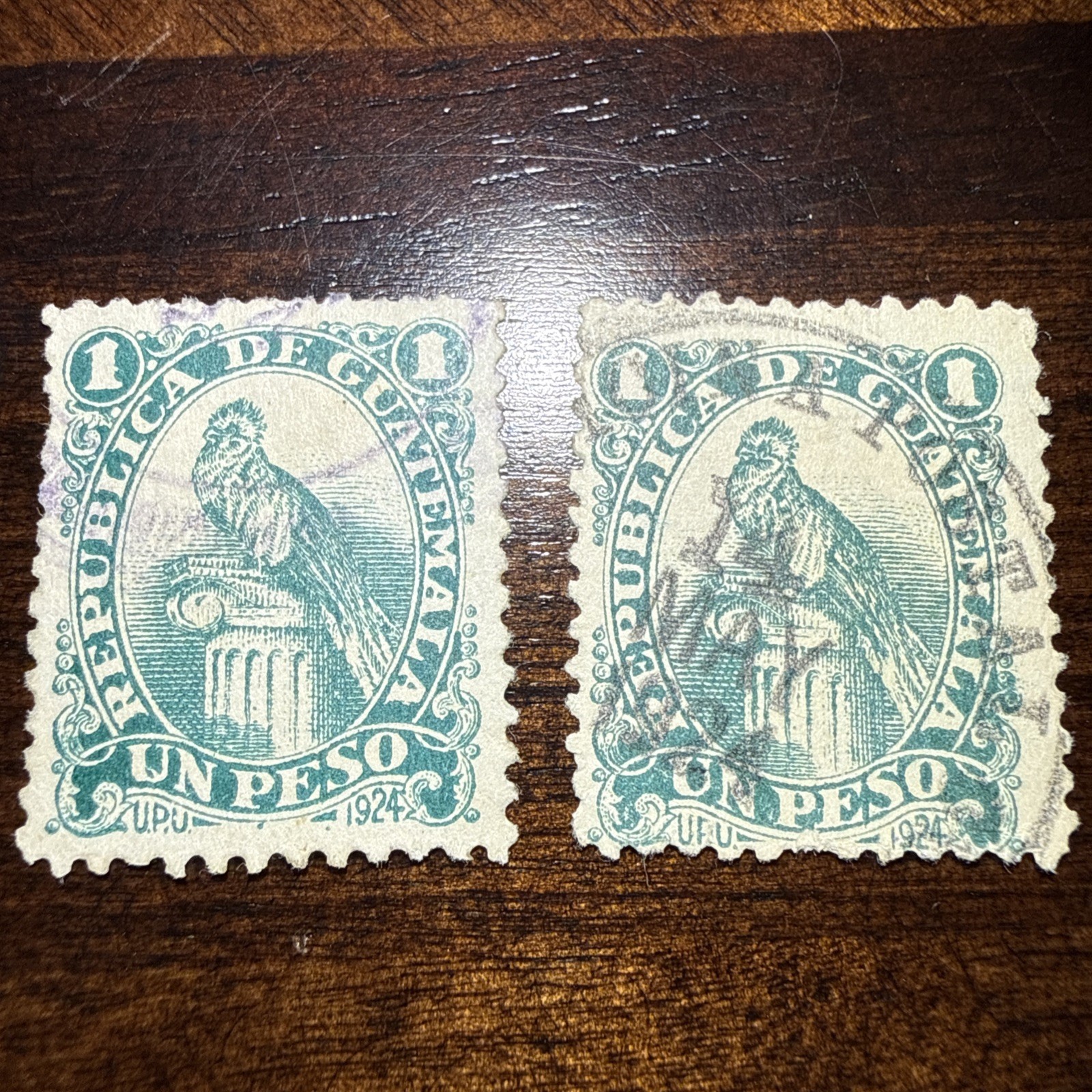 Guatemala Stamp SC 205  2 Stamps 1924 Used/hinged