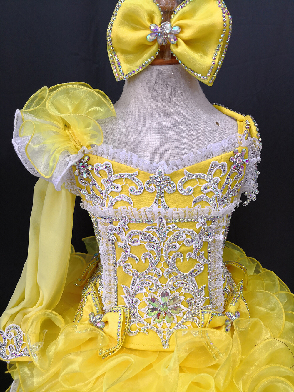 Jenniferwu Pageant Party Princess Birthday Dresses Tulle Tutu Dress for Girls