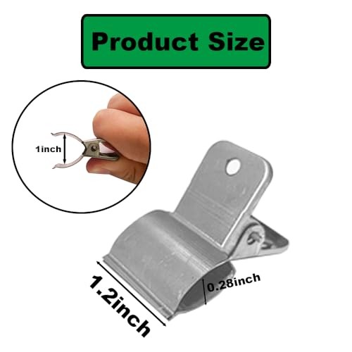 Stainless Steel Garden Clips, Extra Wide Strong Fixing Greenhouse Clips For
