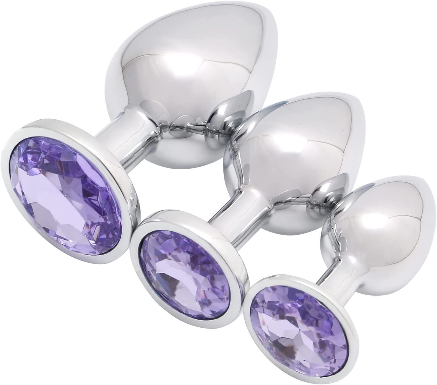 Butt Anal Plug Dildo Stainless Steel ROUND Butt Plug SAME DAY SHIPPING