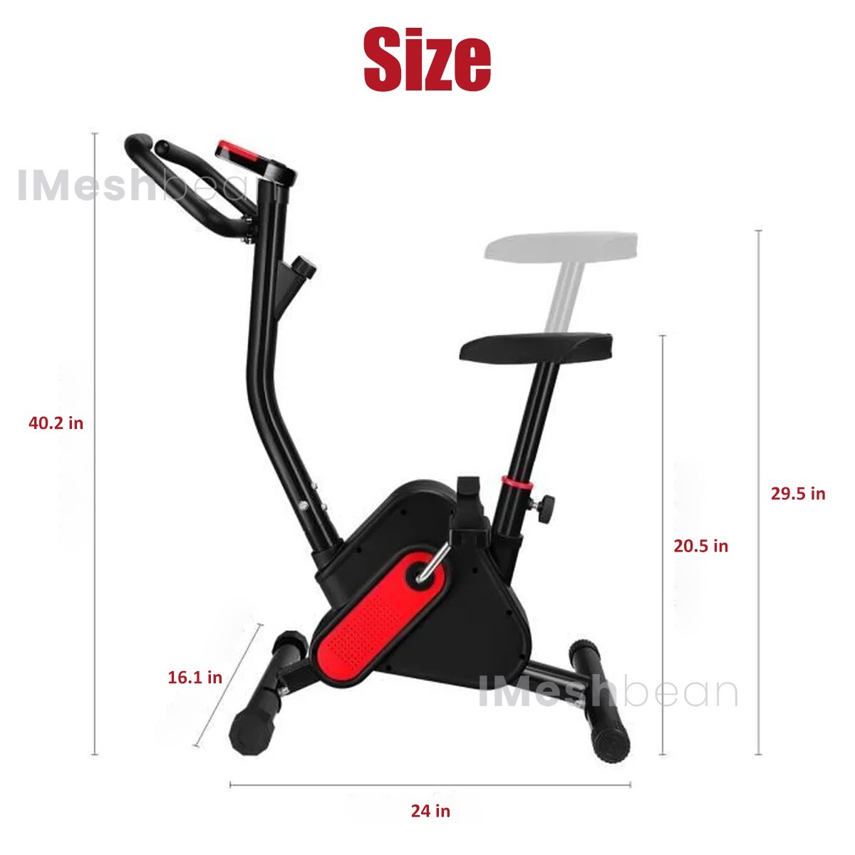 Exercise Bike Stationary Bicycle Cycling Fitness Cardio Home Workout Gym + LCD