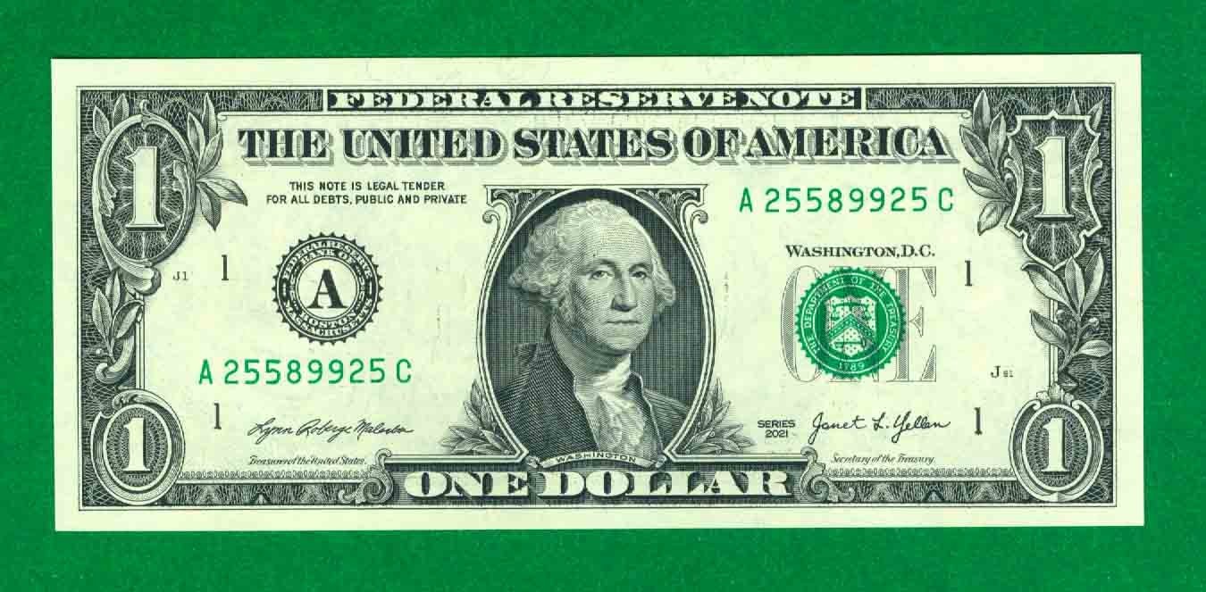 $1 2021 1 A/C BLOCK (w) BOSTON CU. P-1.