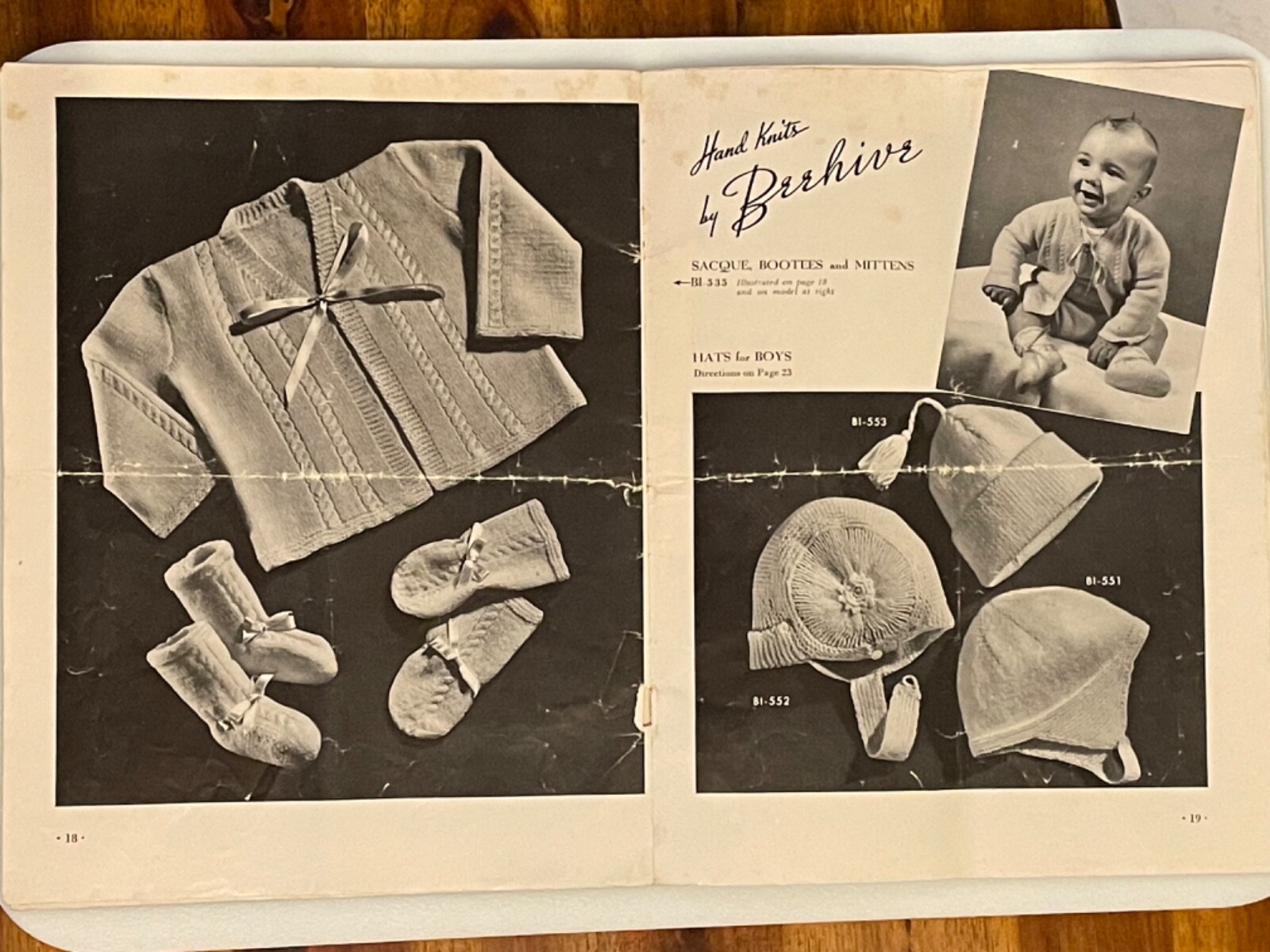 Vintage 1950 Hand Knits by Beehive Baby Clothing Book Knitting Patterns No 143