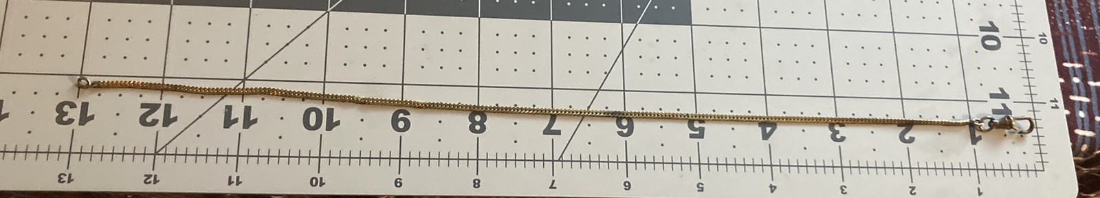 Antique Vintage Gold Tone Watch Fob Herringbone Chain Signed