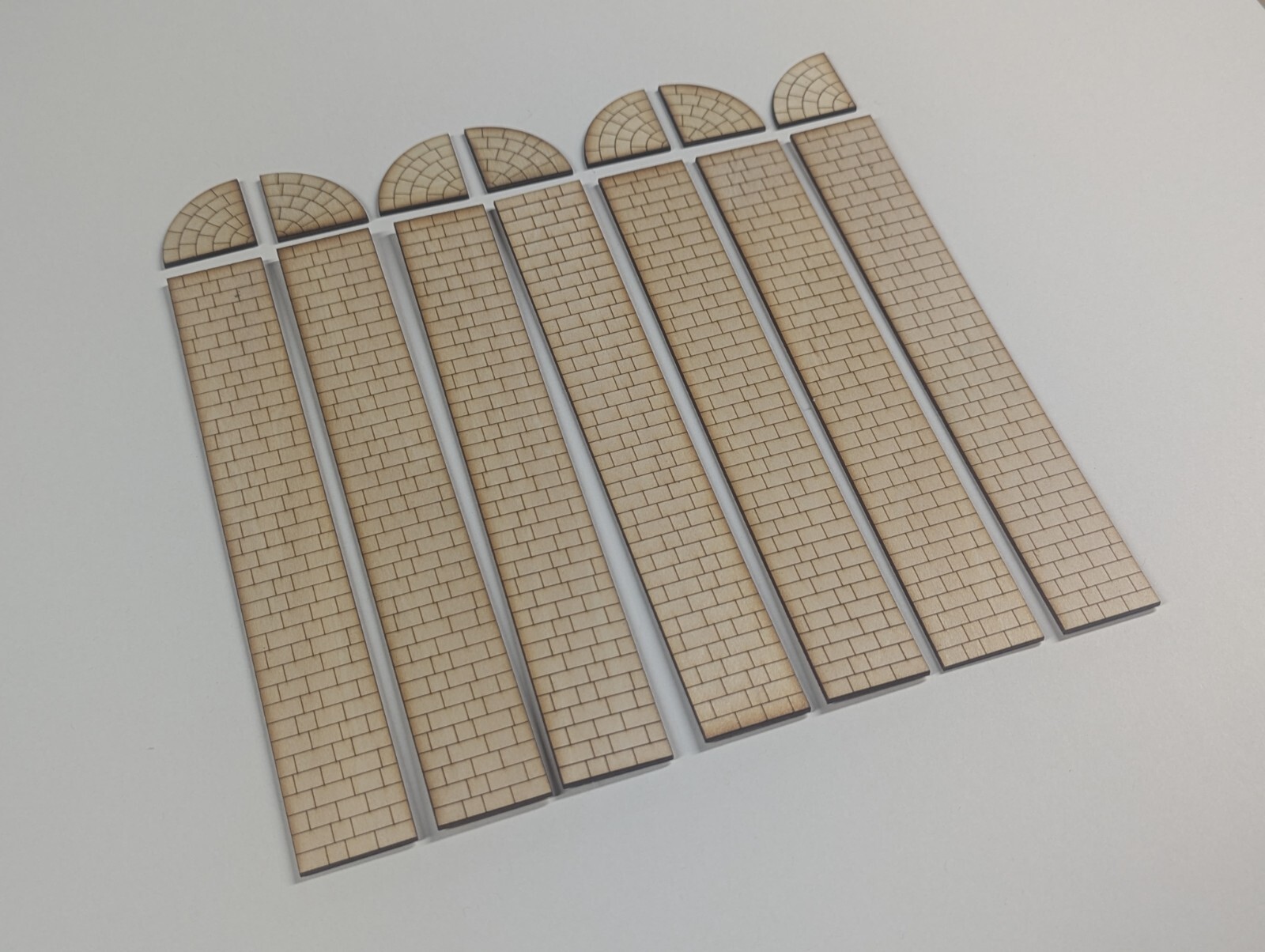 O Scale Laser Cut Sidewalk Cobblestone - 200 Scale Feet Layout Scenery