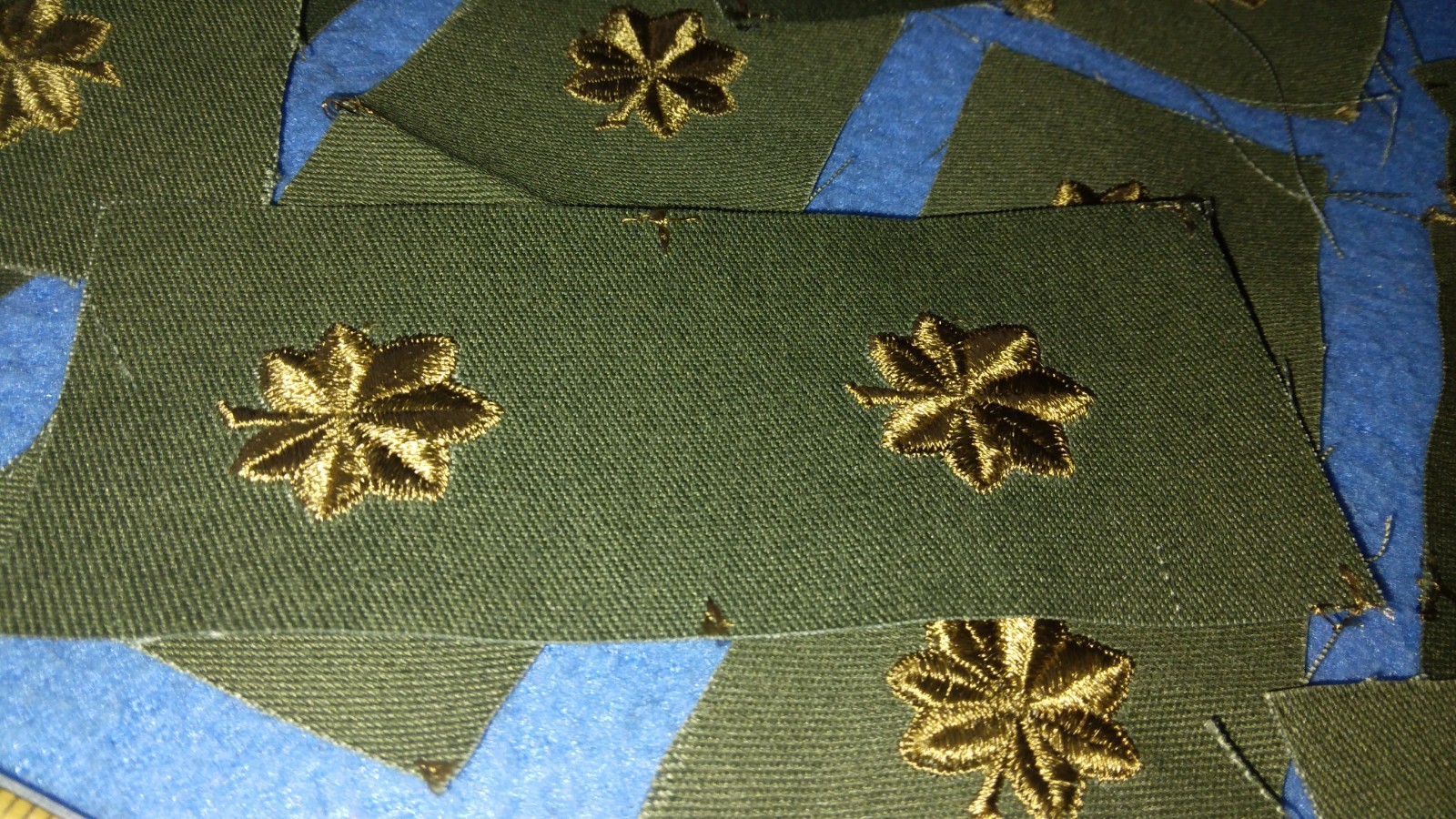 LOT OF 20 PAIRS - U.S. ARMY SUBDUED MAJOR Badge Sew-On PATCHES - NEW