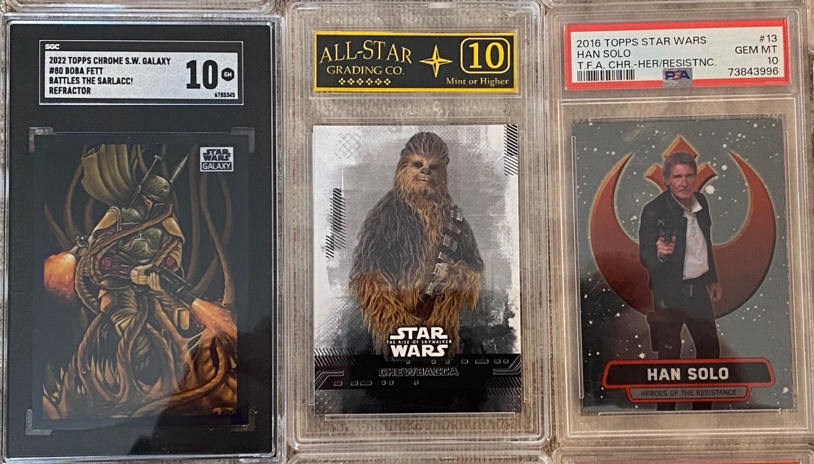 Topps Star Wars 10 Card Mystery Pack - Autos, #'d, Holos, Patch, Slab Chase!