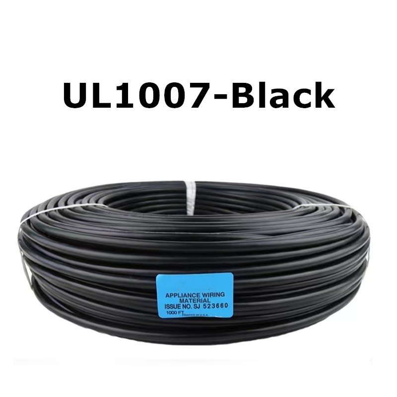 20/22/24/26/ AWG Gauge Stranded Hook Up Wire Black Red 0.0201" UL1007 300 Volts