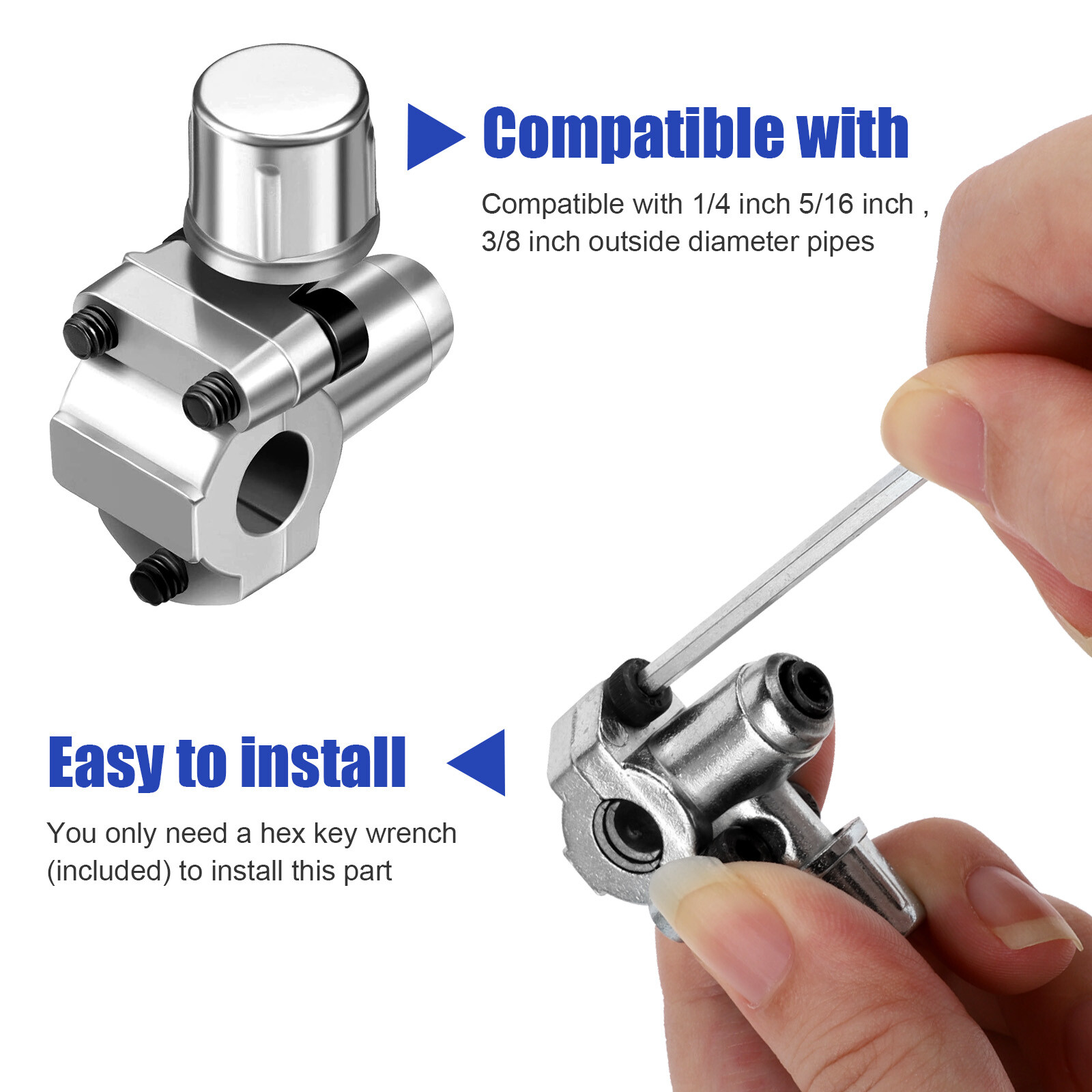 BPV31 Bullet Piercing Tap Valve Kit Refrigerator Fluoridation w/ Pressure Gauge