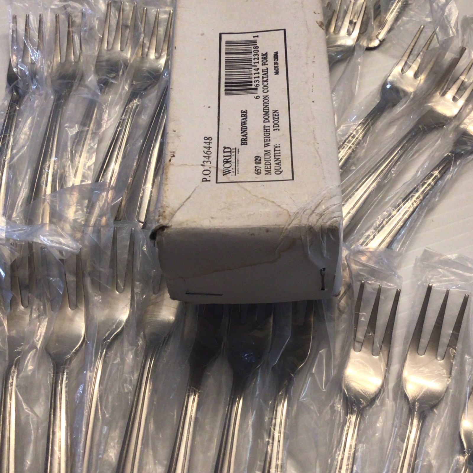 Cocktail Fork Set World Tableware Stainless Steel Dominion 5.5” Serving Party