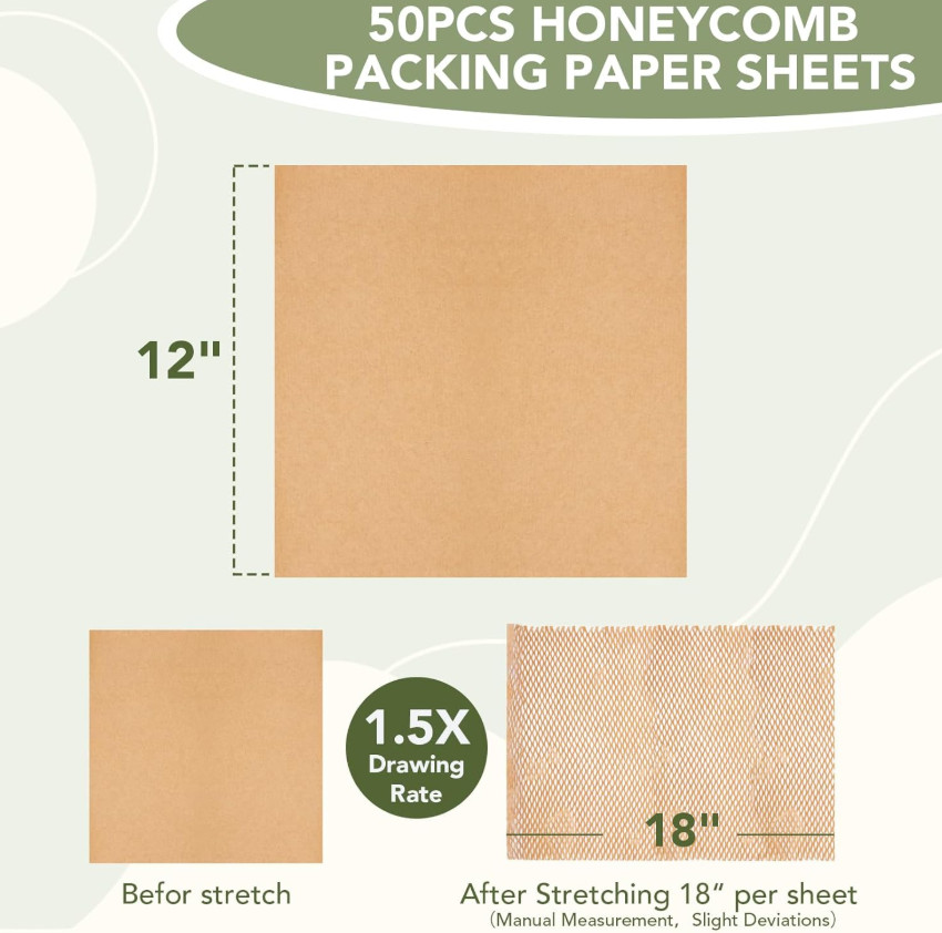 Honeycomb Packing Paper Cushion Wrap Sheets Packing Moving Shipping Lock Protect