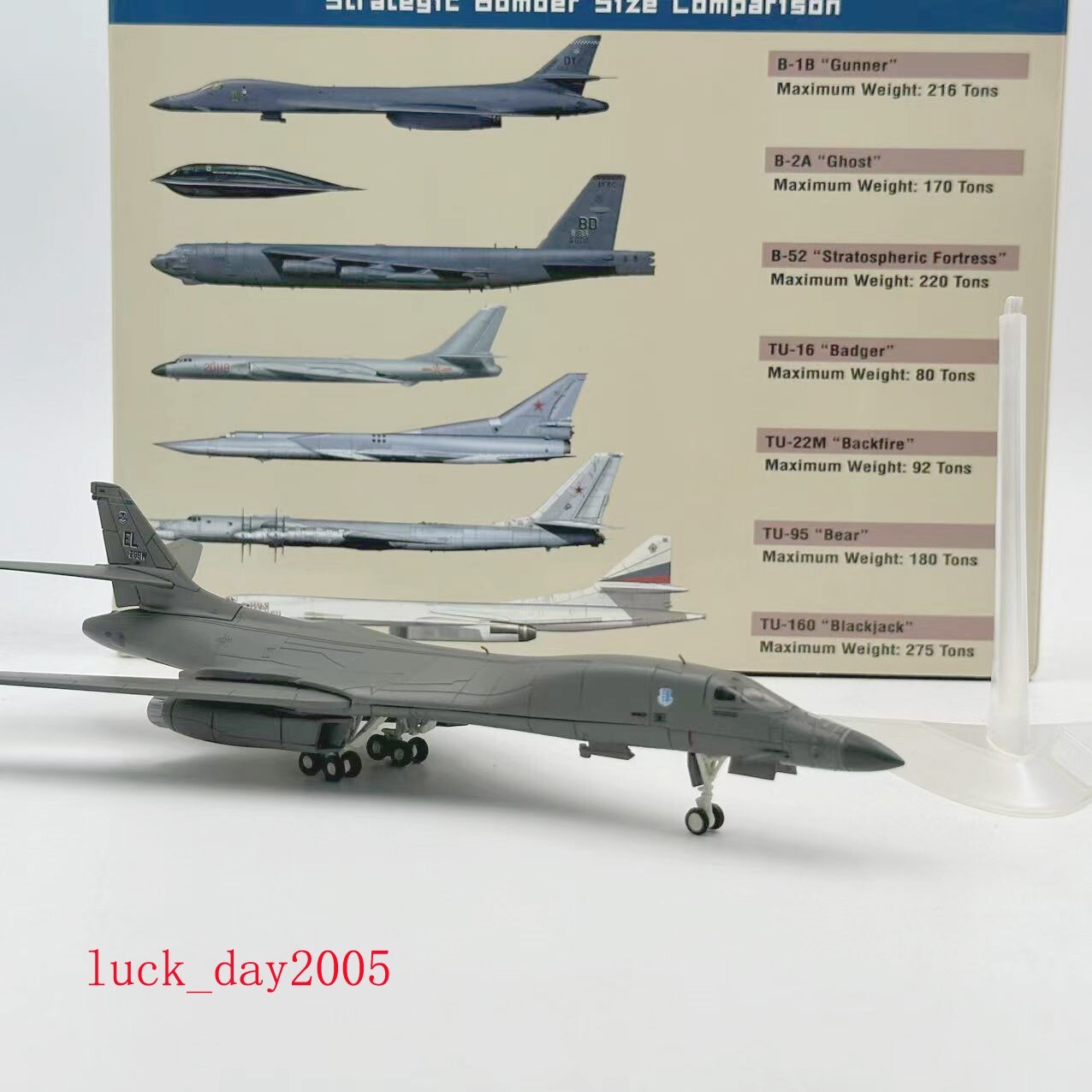 Wltk USAF EL28BW Rockwell B-1B Lancer Bomber 1/200 Diecast Aircraft Jet Model