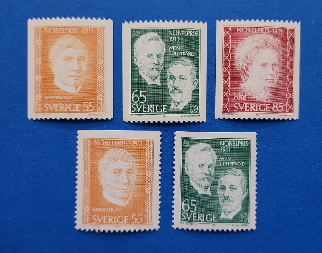 Sweden Stamps, Scott 909-913 Complete Set MNH