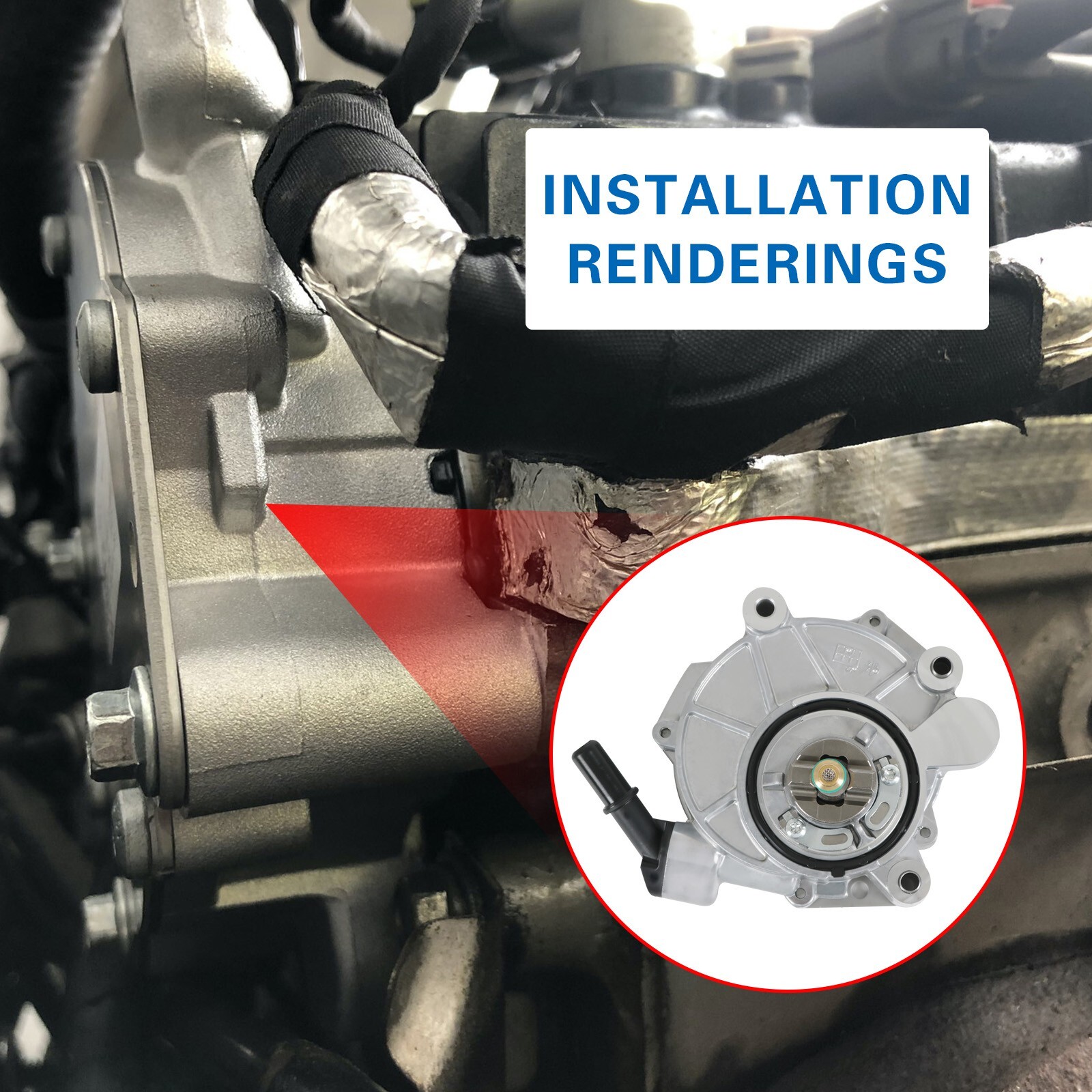 Brake Vacuum Pump 904-858 For Ford Expedition F150 V6 3.5L 2015-2017 3.5L Engine