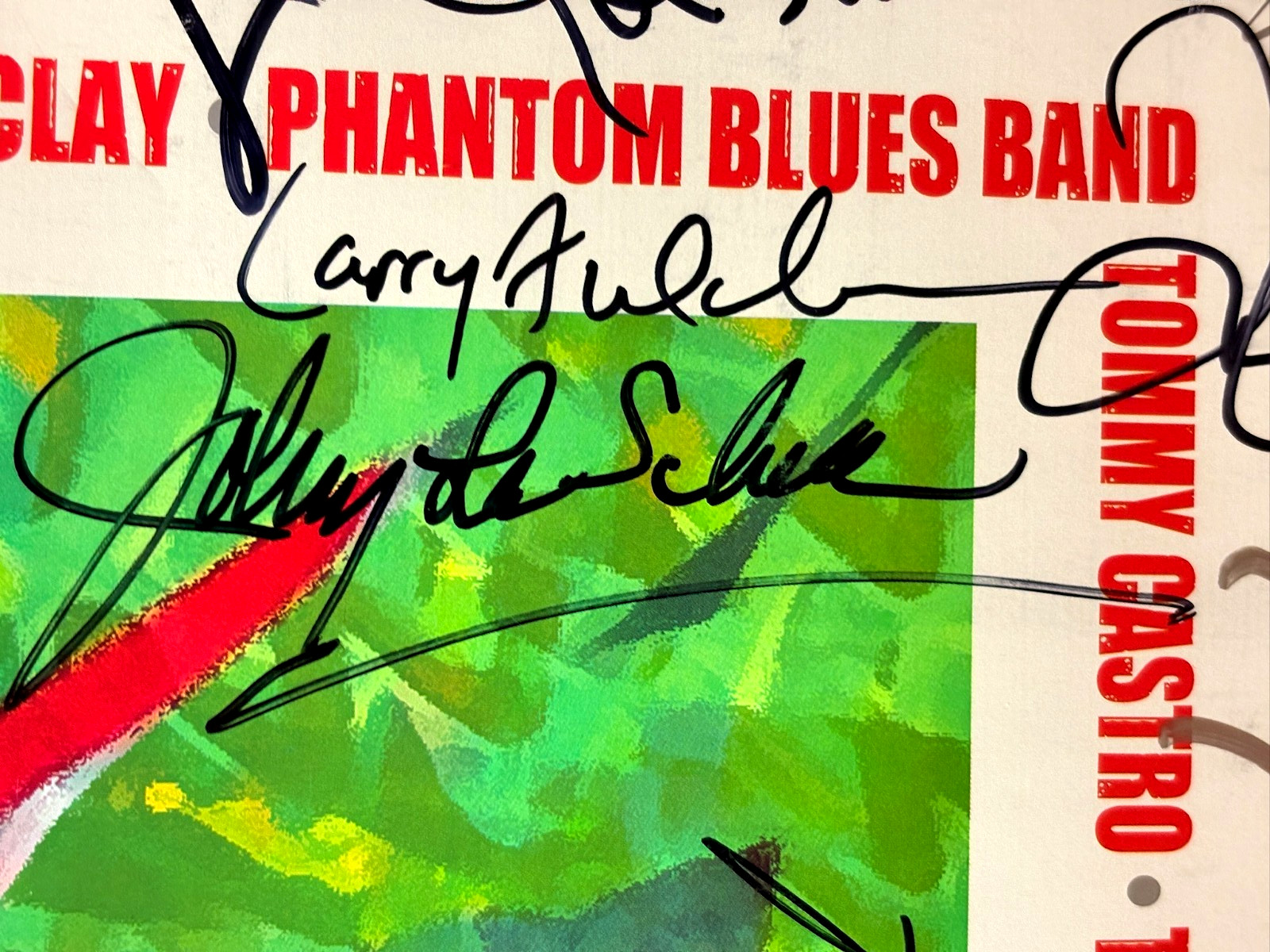 Blues Cruise Poster AUTOGRAPHED Blues Musicians TAJ MAHAL,Majic Dick + 22X28"