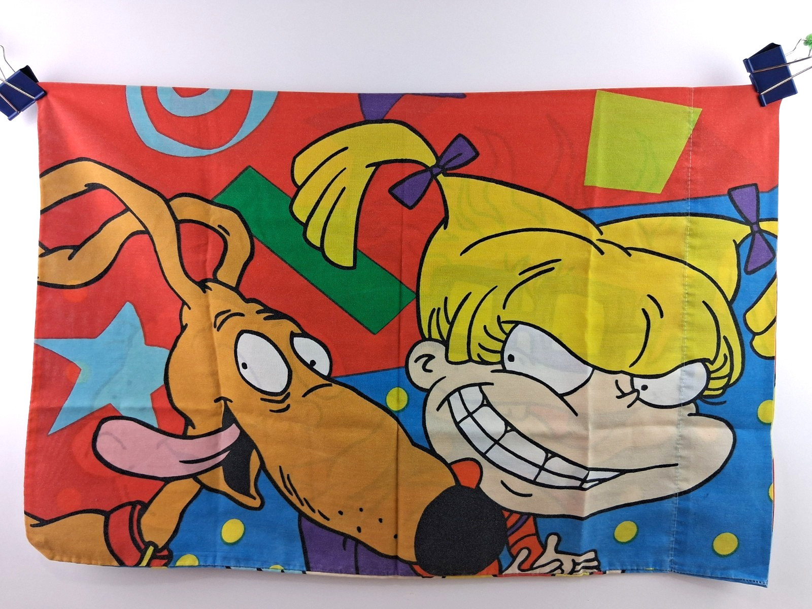 Rugrats Twin Flat Sheet & Pillow Case Set Pillowcase 90s Cartoons Vintage 1997